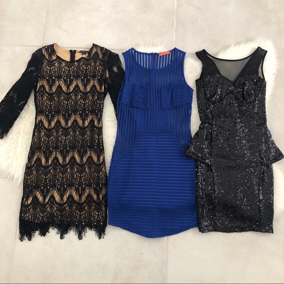 BUNDLE of 3 Mini Dresses, size XXS/XS - Picture 3 of 8
